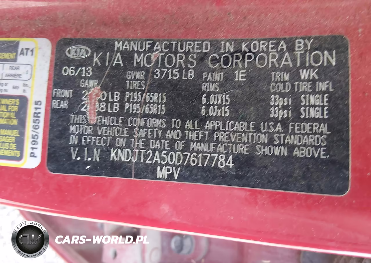 2013 Kia Soul VIN:KNDJT2A50D7617784 - 9