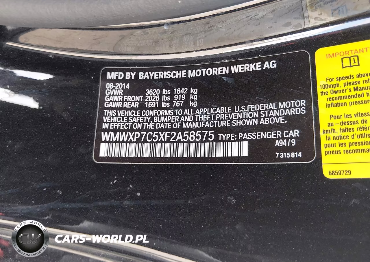 2015 Mini Hardtop Cooper S VIN:WMWXP7C5XF2A58575 - 9