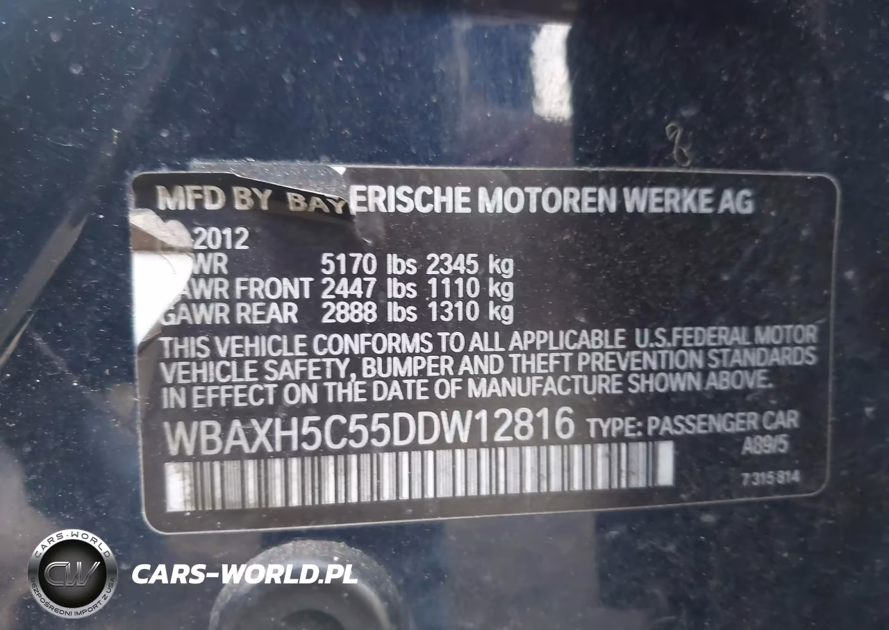 2013 BMW 528I xDrive VIN:WBAXH5C55DDW12816 - 9
