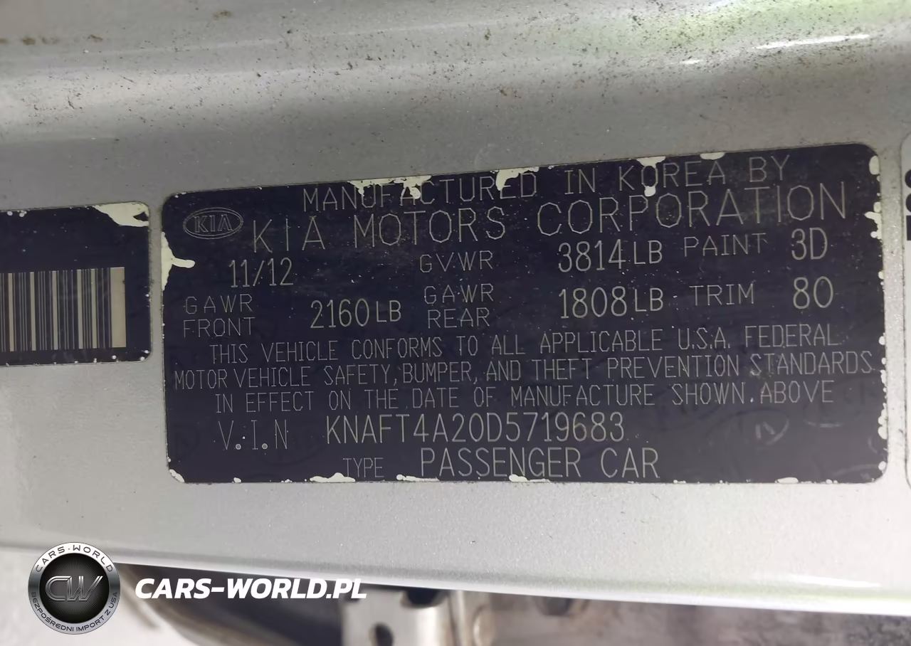 2013 Kia Forte Lx VIN:KNAFT4A20D5719683 - 9