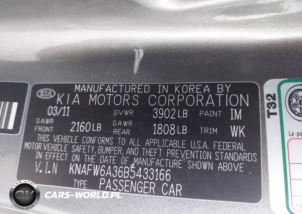 2011 Kia Forte Koup Sx VIN:KNAFW6A36B5433166 - 9