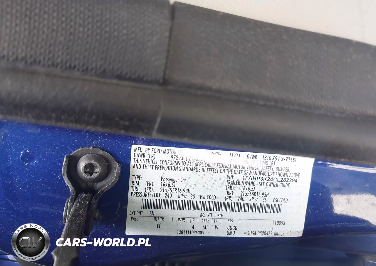 2012 Ford Focus Se VIN:1FAHP3K24CL282294 - 9