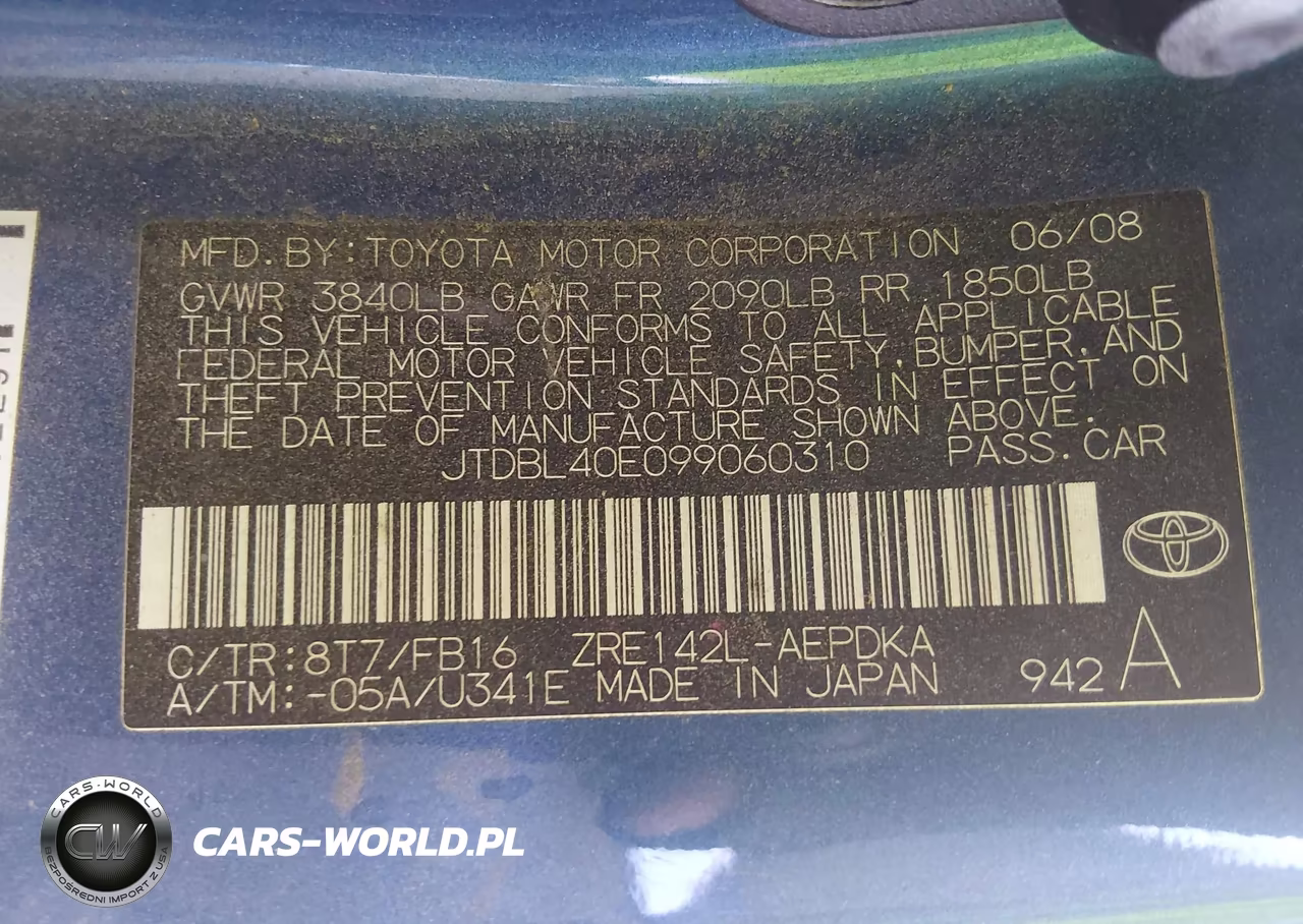 2009 Toyota Corolla VIN:JTDBL40E099060310 - 9