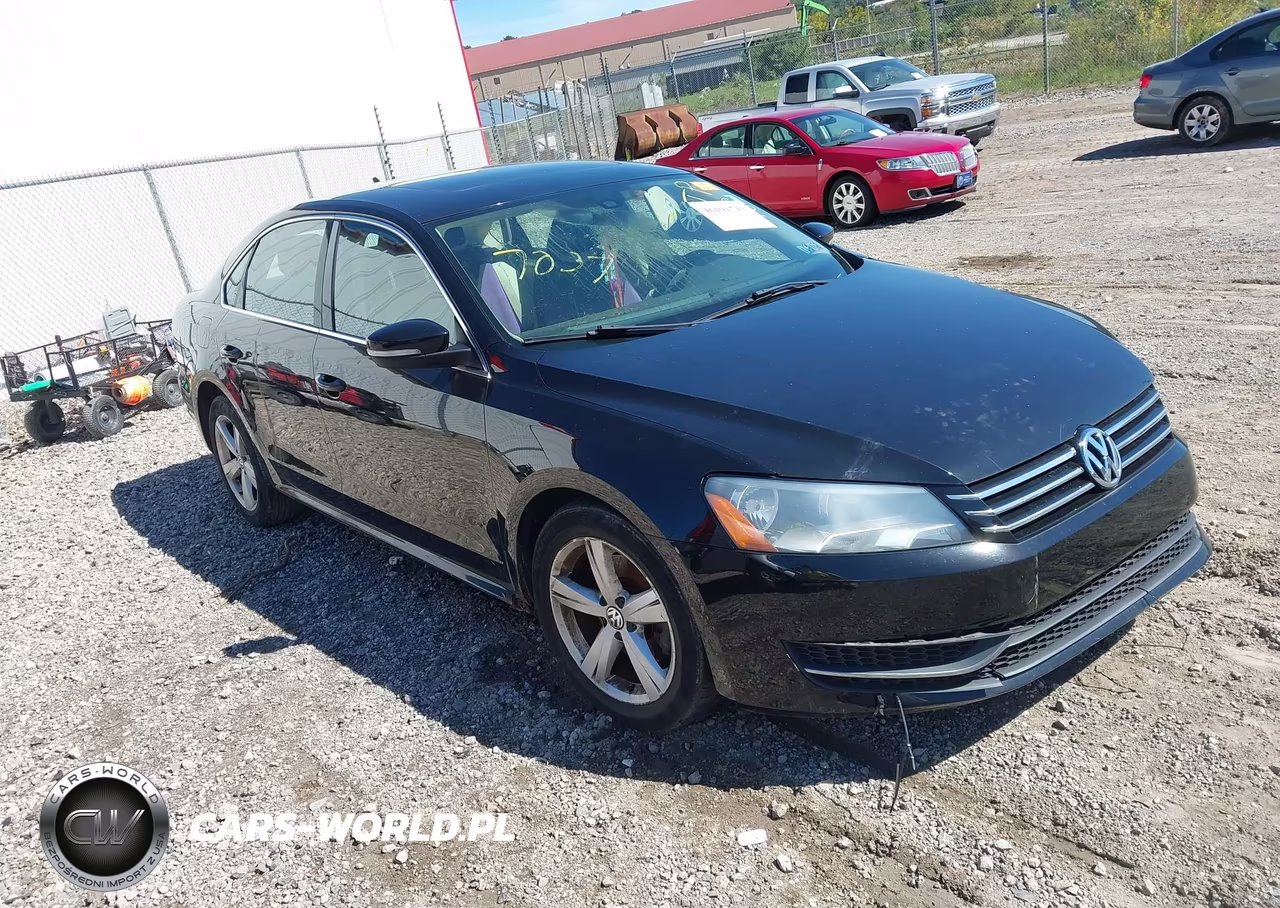2013 Volkswagen Passat Se W-Sunroof VIN:1VWBP7A34DC047037 - 1