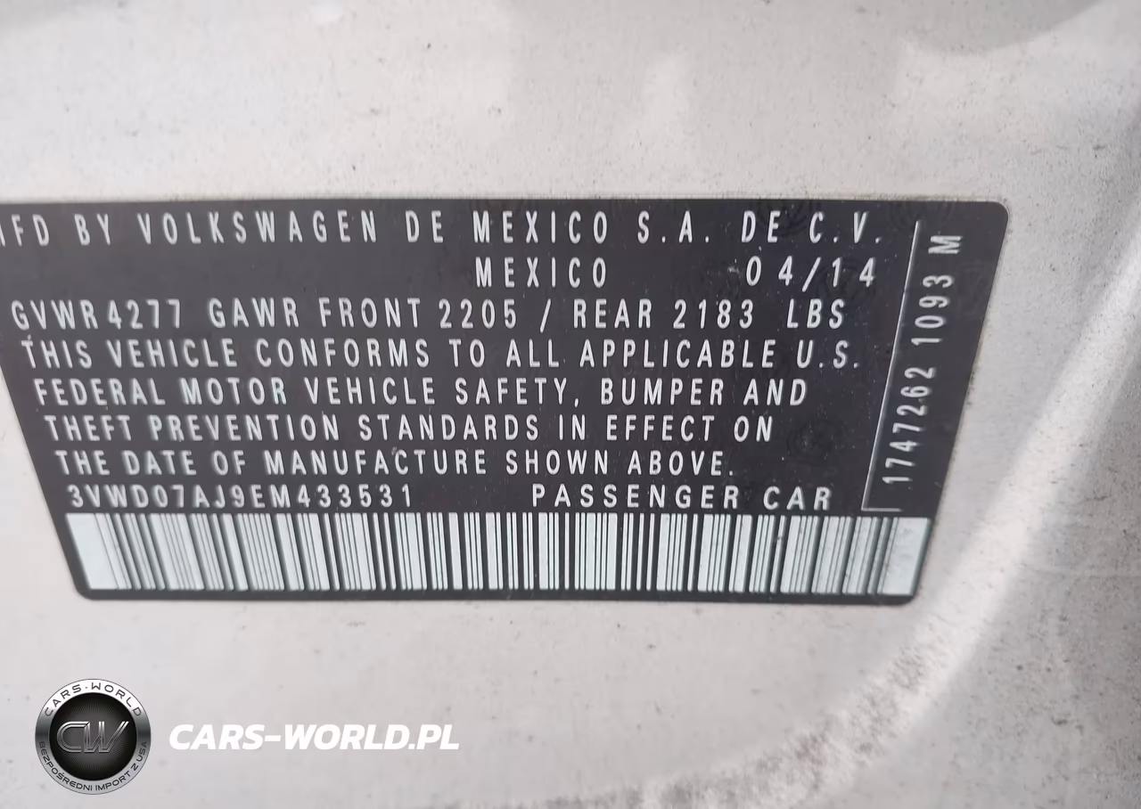 2014 Volkswagen Jetta Se W-Connectivity-Sunroof VIN:3VWD07AJ9EM433531 - 9