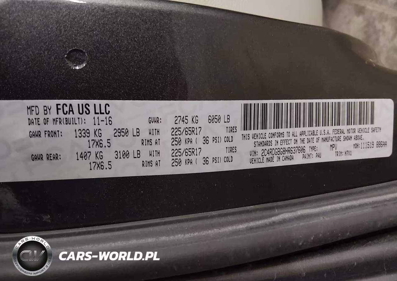 2017 Dodge Grand Caravan Se VIN:2C4RDGBG8HR637606 - 9