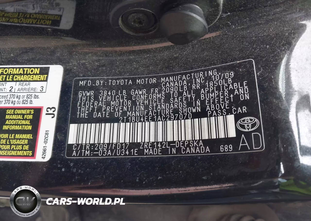 2010 Toyota Corolla S VIN:2T1BU4EE1AC297070 - 9