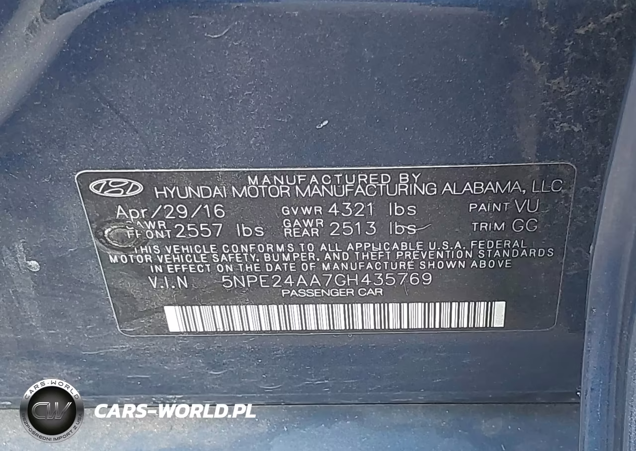 2016 Hyundai Sonata 1.6T Eco VIN:5NPE24AA7GH435769 - 9