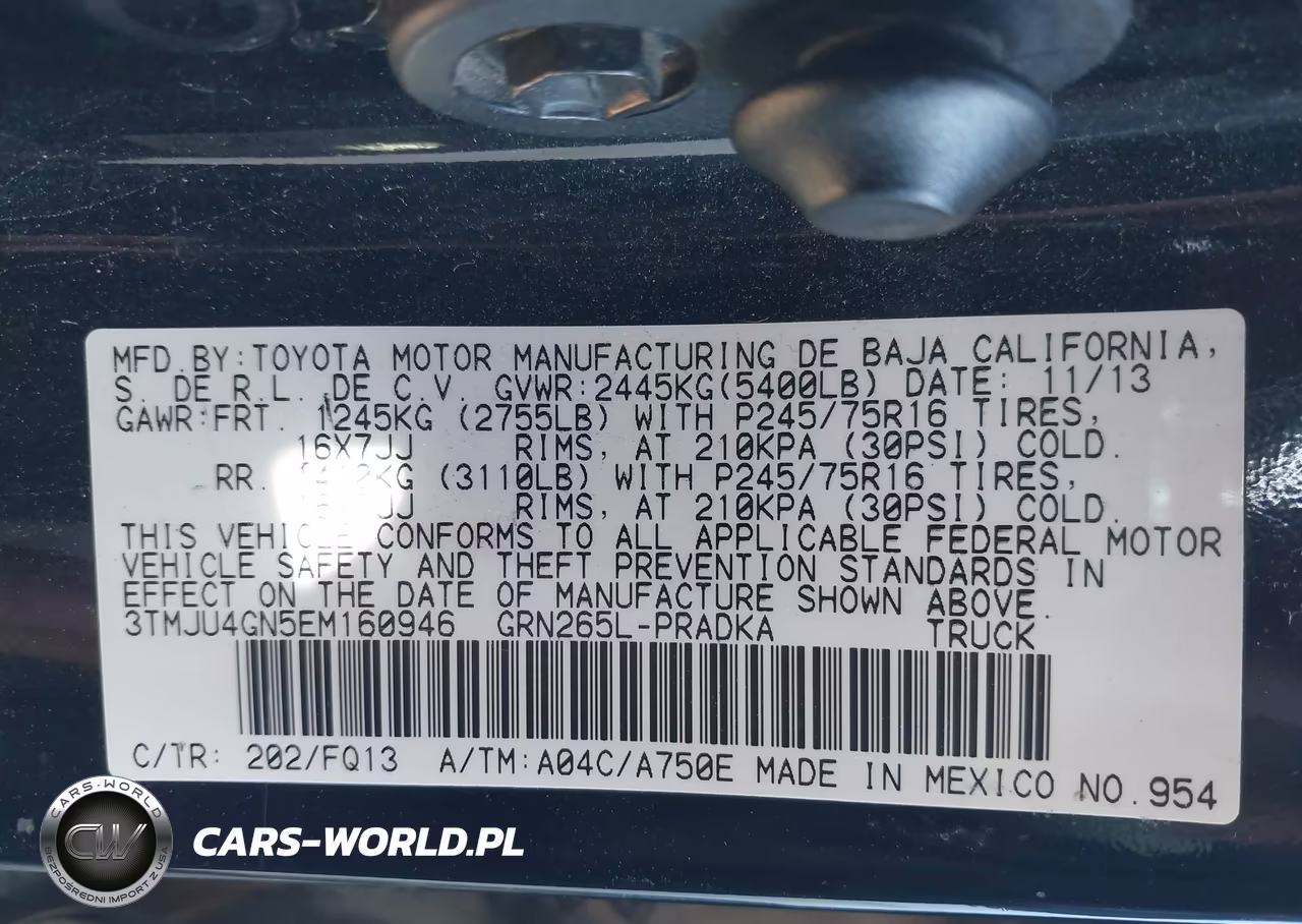 2014 Toyota Tacoma Prerunner V6 VIN:3TMJU4GN5EM160946 - 9