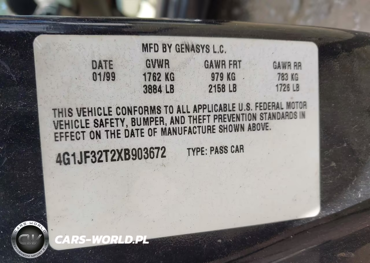 1999 Chevrolet Cavalier Z24 VIN:4G1JF32T2XB903672 - 9