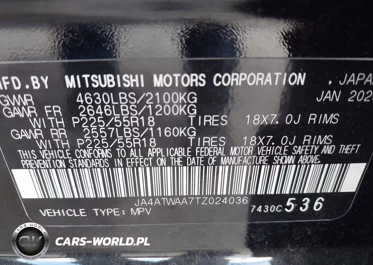 2026 Mitsubishi Eclipse Cross Black Edition S-Awc-Se S-Awc-Sel S-Awc VIN:JA4ATWAA7TZ024036 - 9