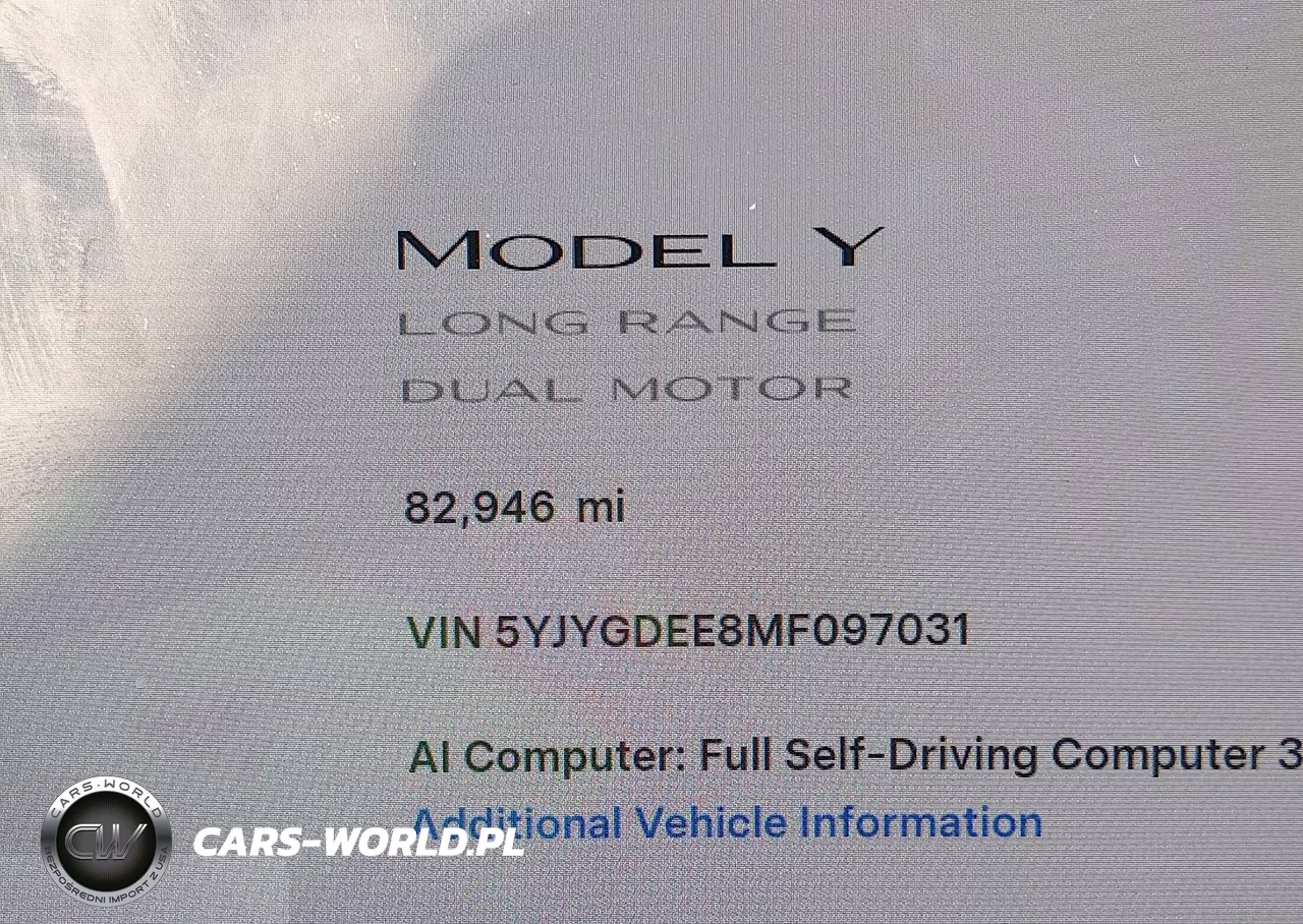 2021 Tesla Model Y Long Range Dual Motor All-Wheel Drive VIN:5YJYGDEE8MF097031 - 7