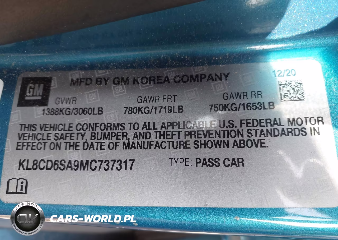 2021 Chevrolet Spark Fwd 1Lt Automatic VIN:KL8CD6SA9MC737317 - 9