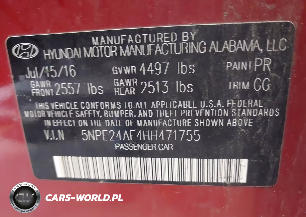 2017 Hyundai Sonata VIN:5NPE24AF4HH471755 - 9