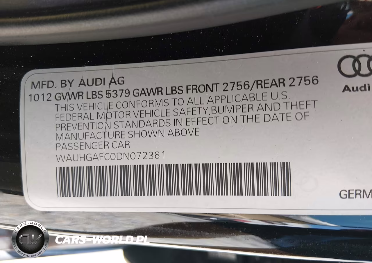 2013 Audi A6 3.0T Prestige VIN:WAUHGAFC0DN072361 - 9