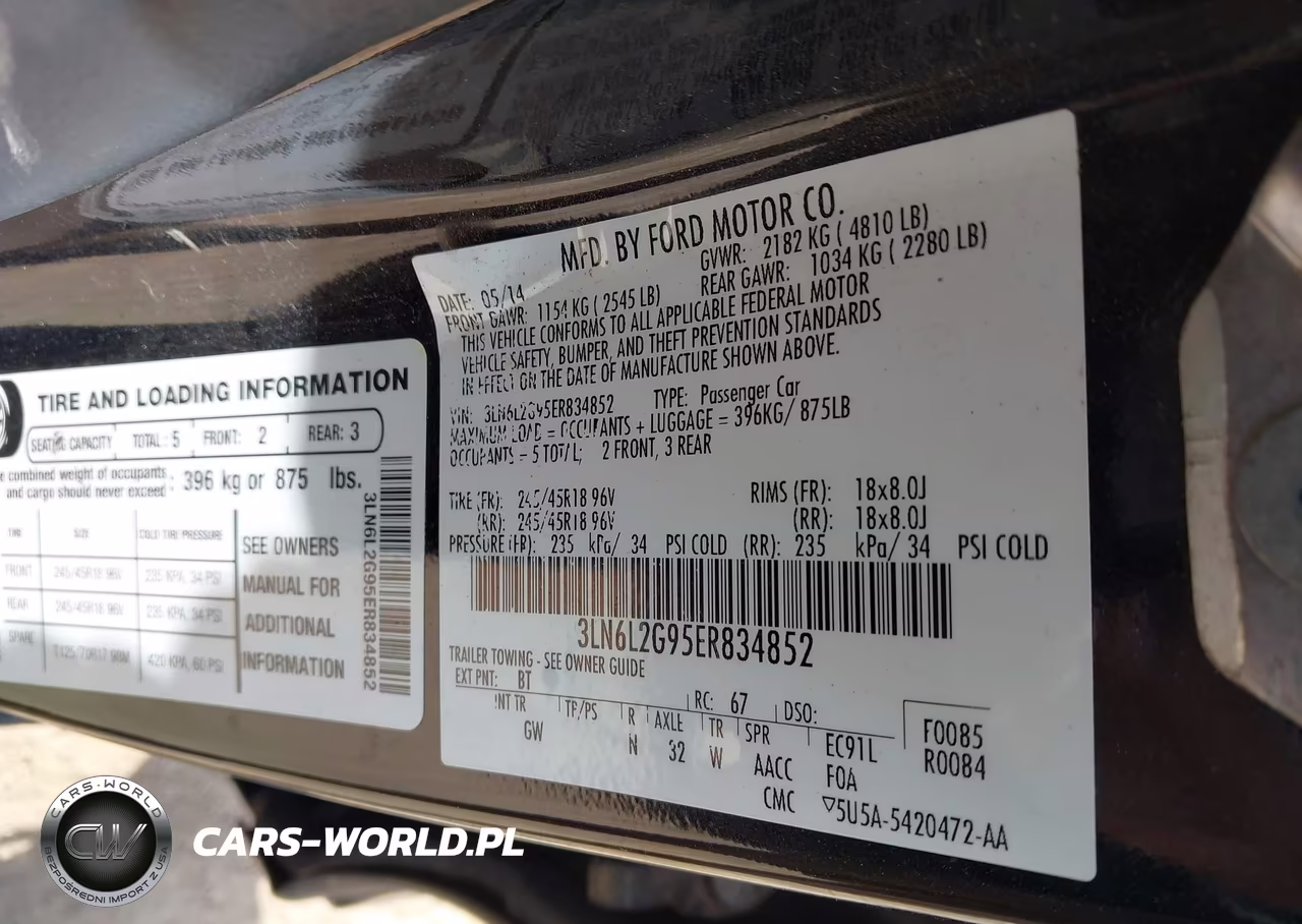 2014 Lincoln Mkz VIN:3LN6L2G95ER834852 - 9
