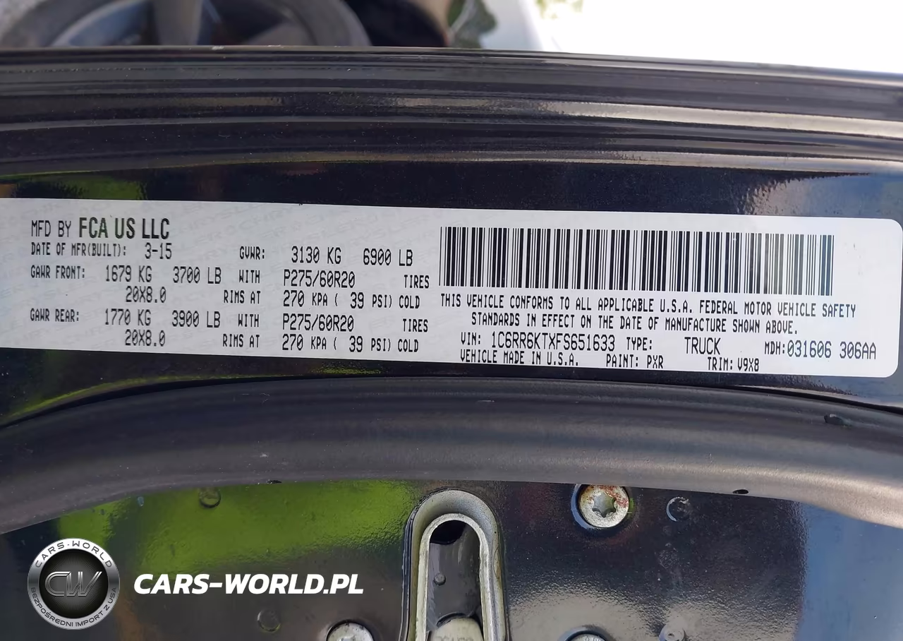 2015 Ram 1500 Express VIN:1C6RR6KTXFS651633 - 9