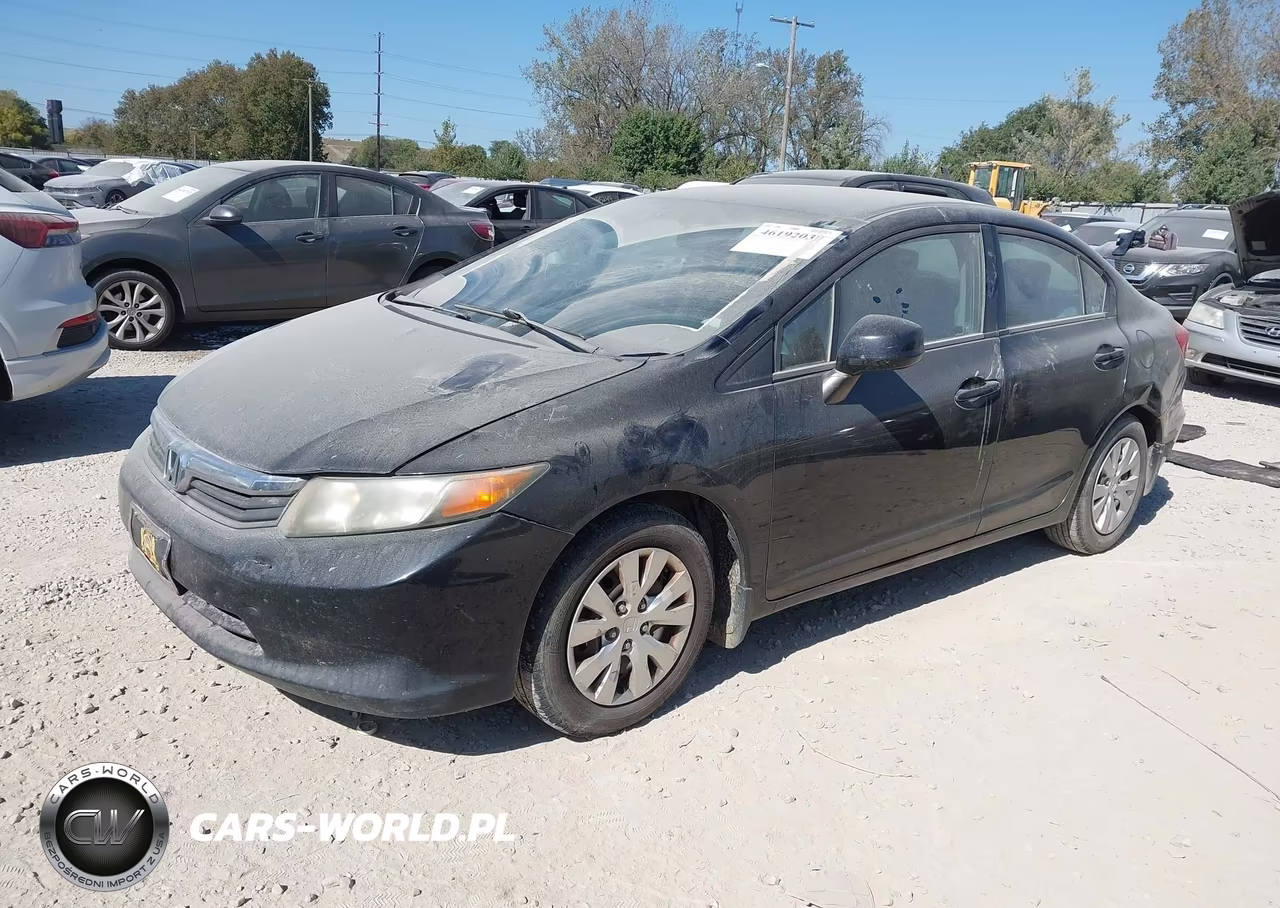 2012 Honda Civic Sdn Lx VIN:19XFB2F55CE081088 - 2