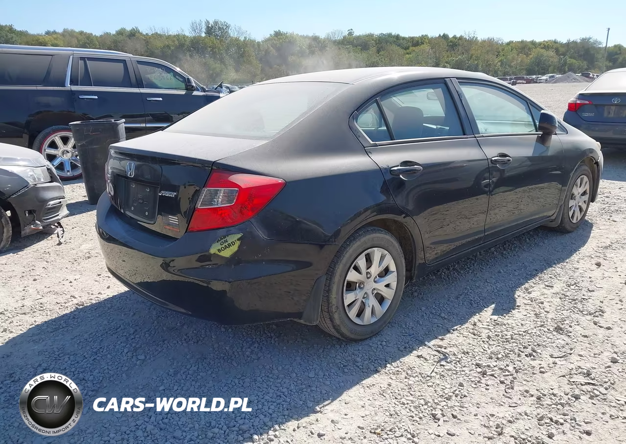 2012 Honda Civic Sdn Lx VIN:19XFB2F55CE081088 - 4