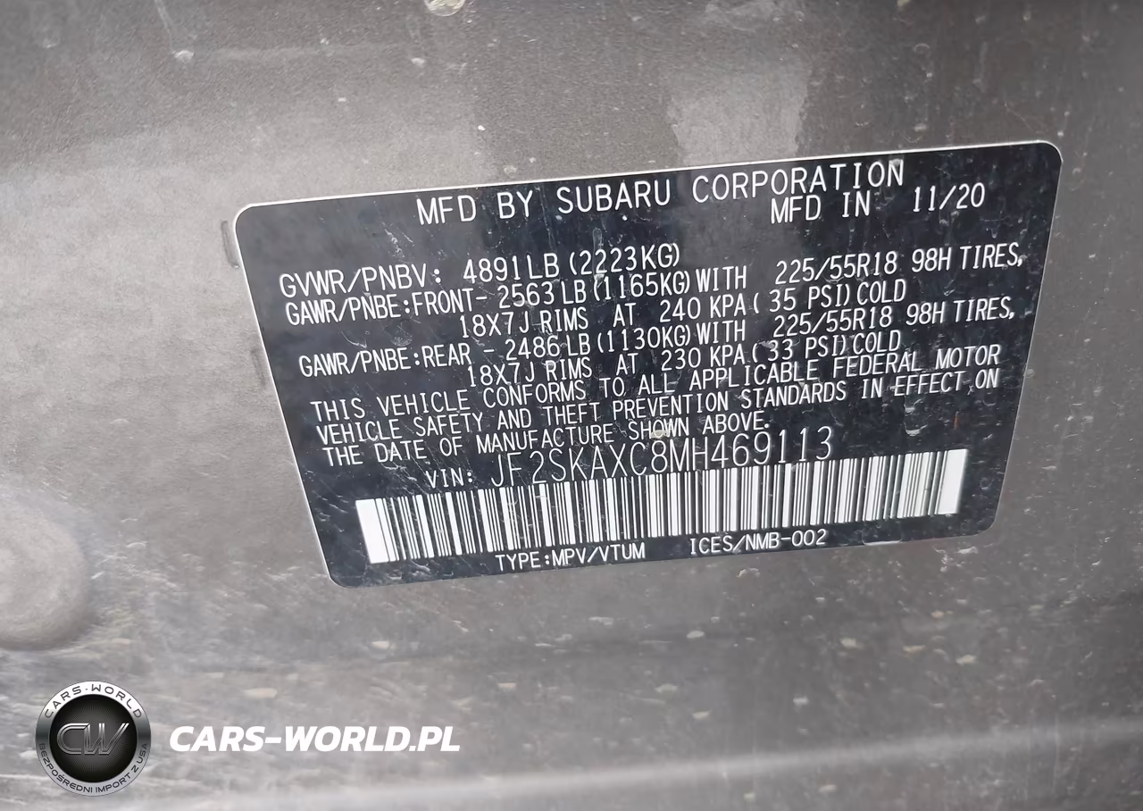 2021 Subaru Forester Touring VIN:JF2SKAXC8MH469113 - 9