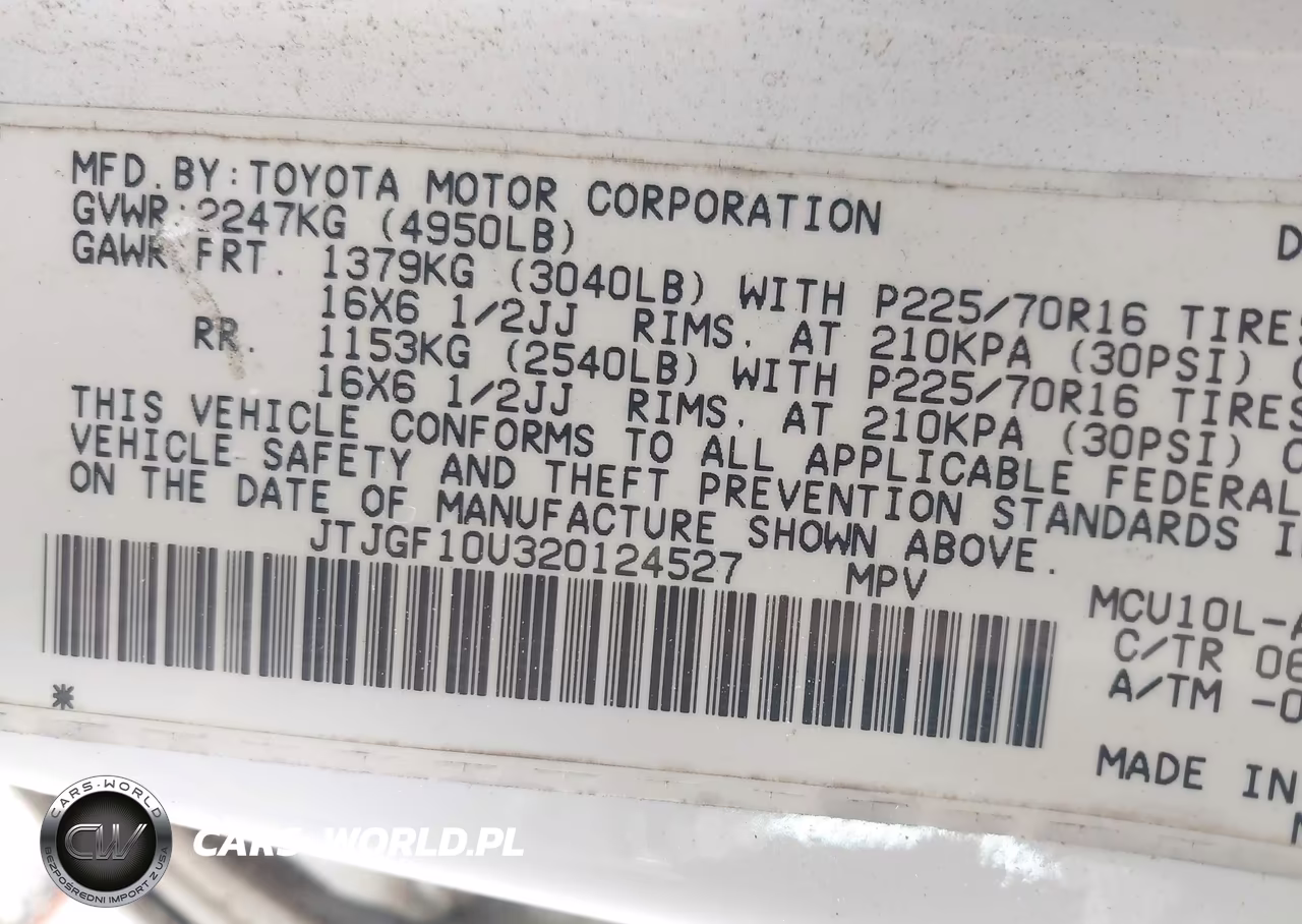 2002 Lexus Rx 300 VIN:JTJGF10U320124527 - 9