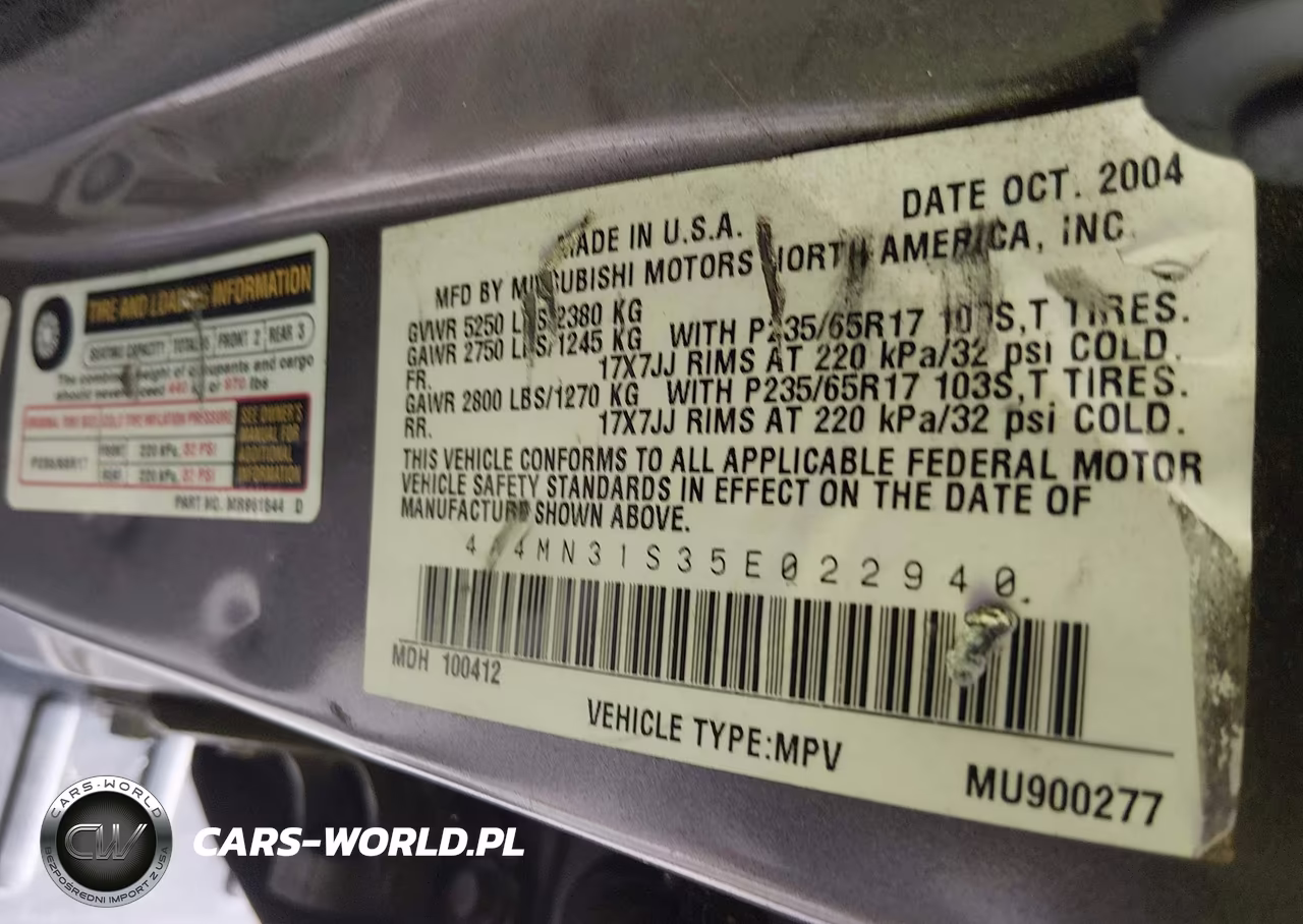 2005 Mitsubishi Endeavor Xls VIN:4A4MN31S35E022940 - 9