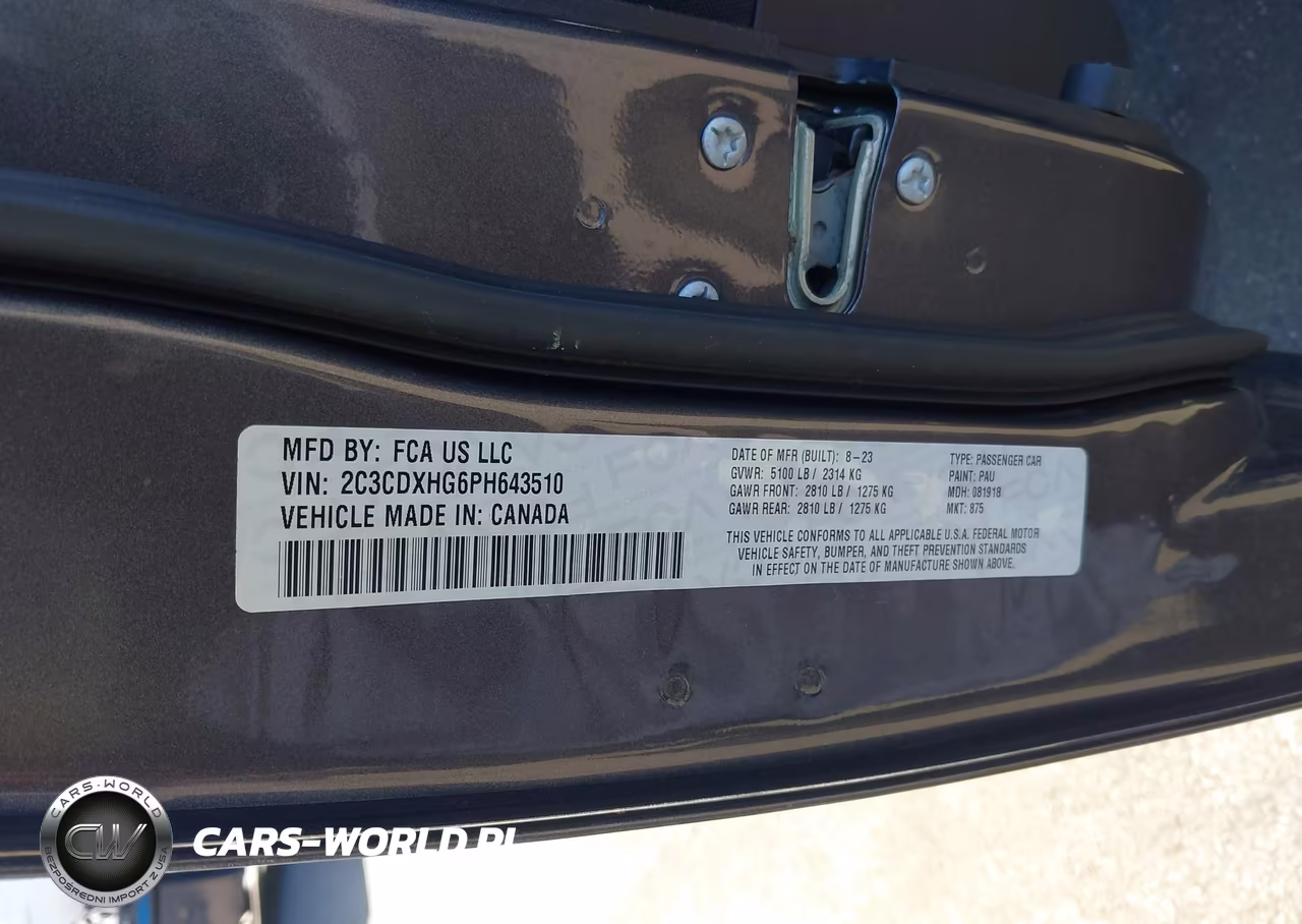 2023 Dodge Charger Gt VIN:2C3CDXHG6PH643510 - 9