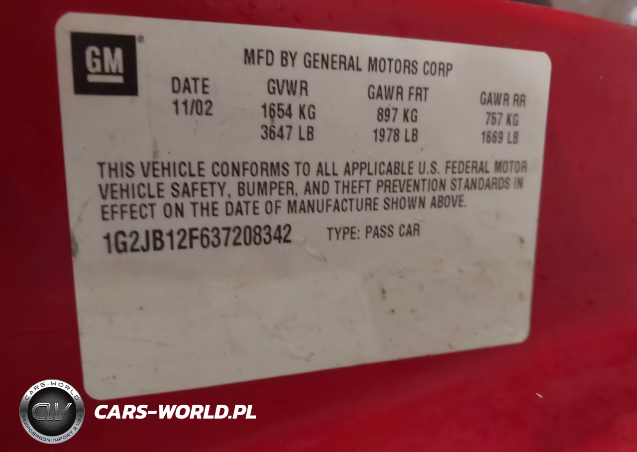 2003 Pontiac Sunfire VIN:1G2JB12F637208342 - 9