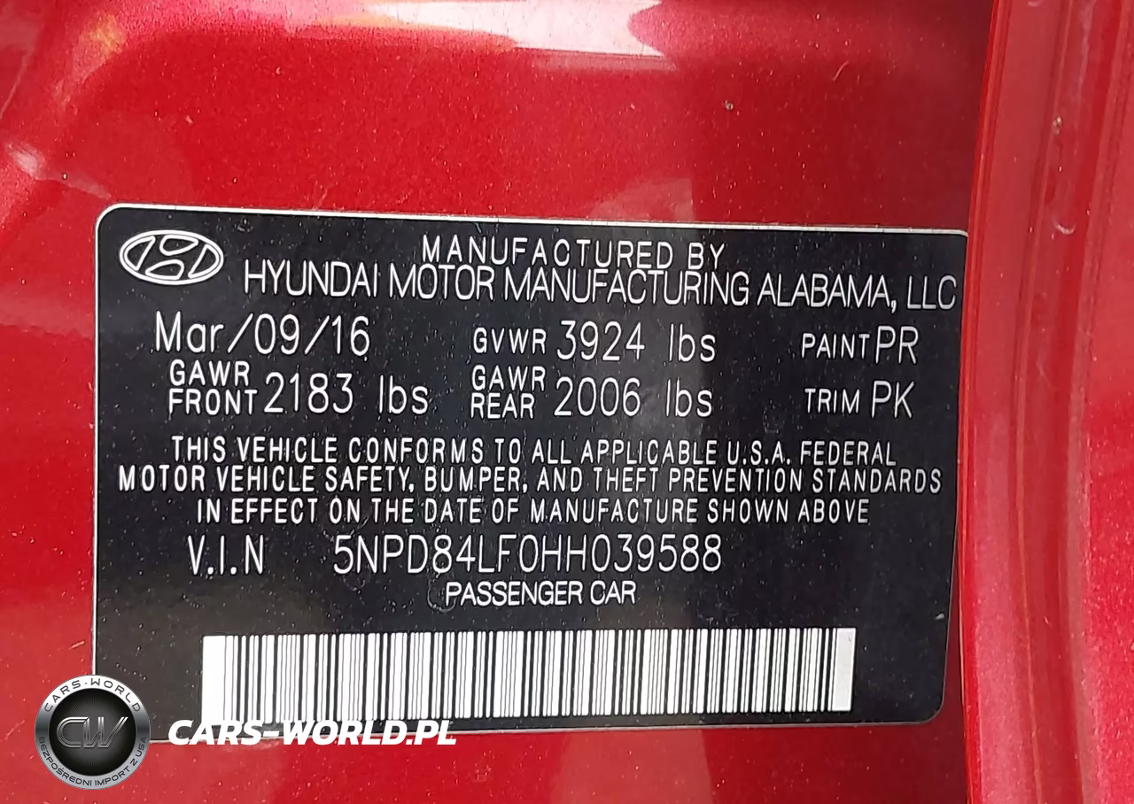 2017 Hyundai Elantra Se VIN:5NPD84LF0HH039588 - 9