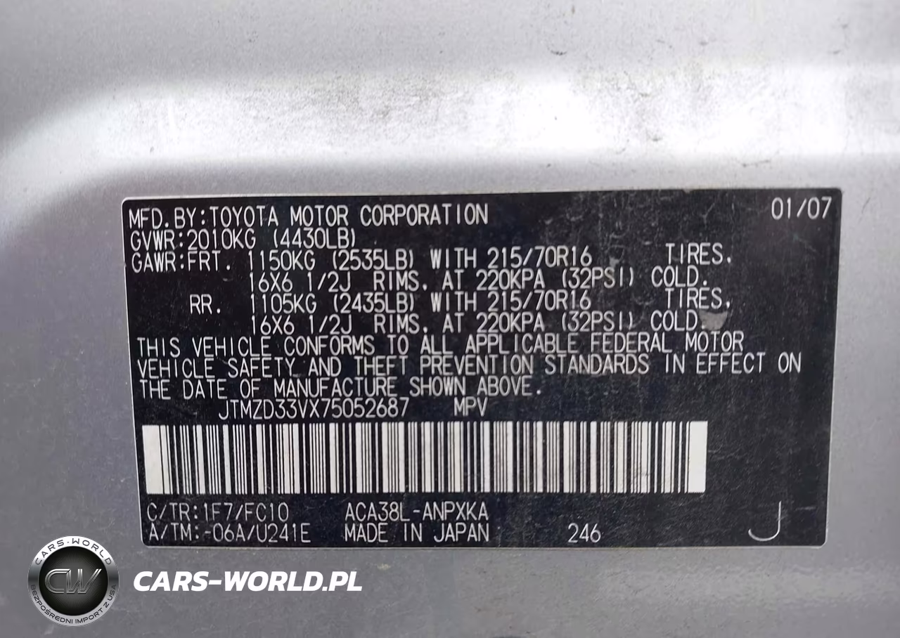 2007 Toyota Rav4 VIN:JTMZD33VX75052687 - 9