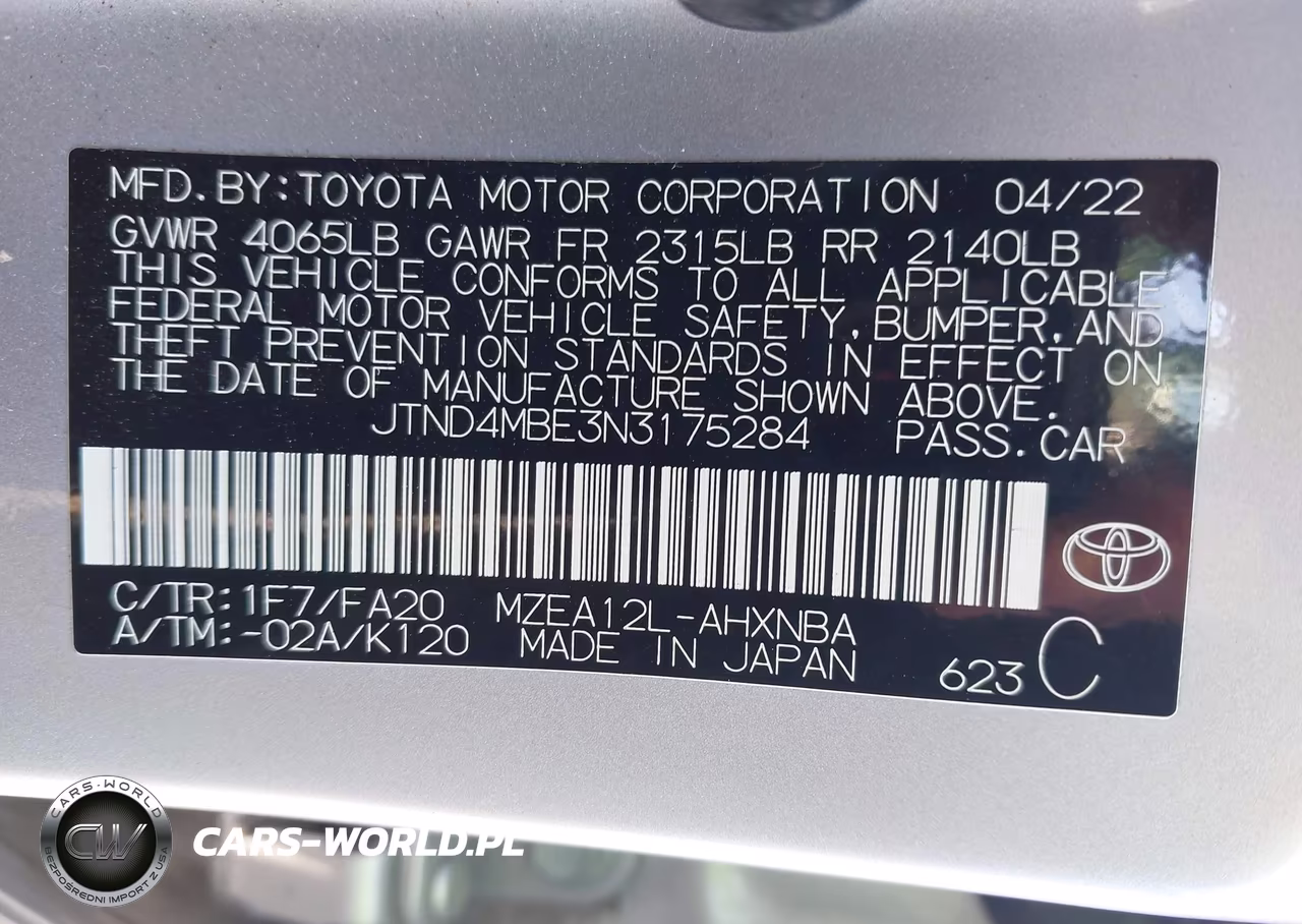 2022 Toyota Corolla Se VIN:JTND4MBE3N3175284 - 9