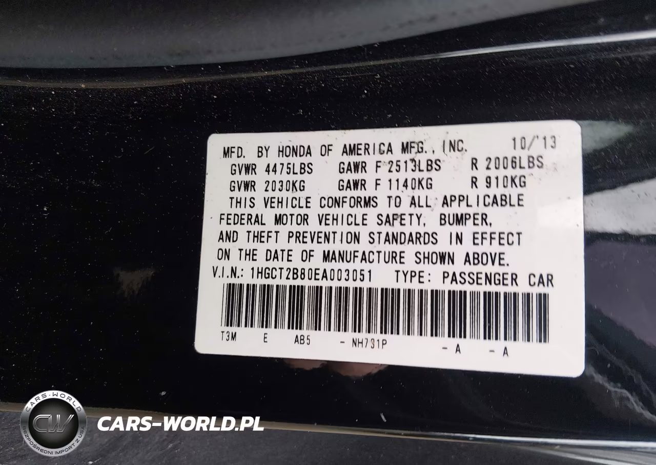 2014 Honda Accord Ex-L-Ex-L V-6 VIN:1HGCT2B80EA003051 - 9