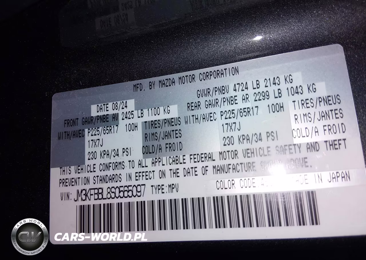 2025 Mazda Cx-5 2.5 S Select VIN:JM3KFBBL8S0565097 - 9