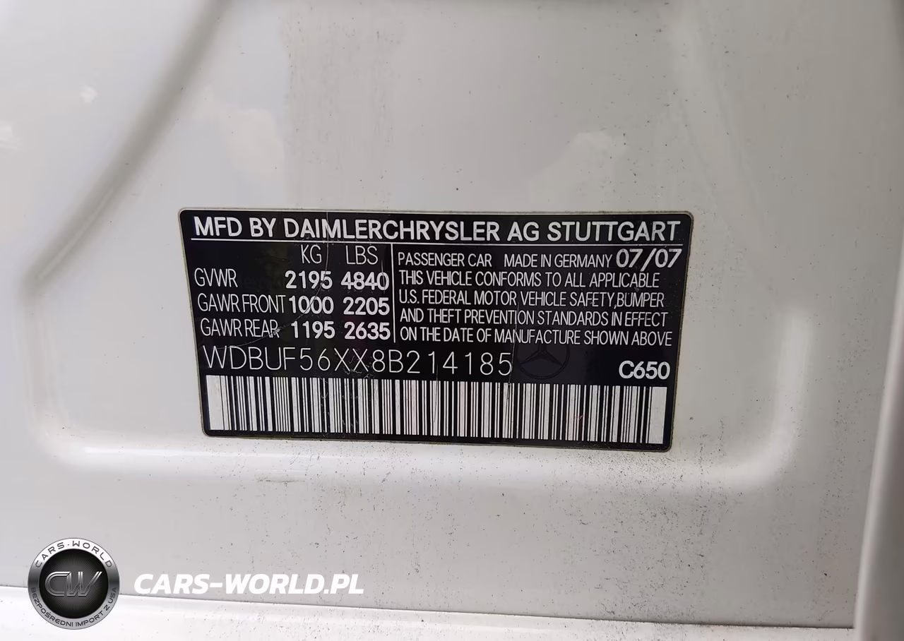 2008 Mercedes-Benz E 350 VIN:WDBUF56XX8B214185 - 9