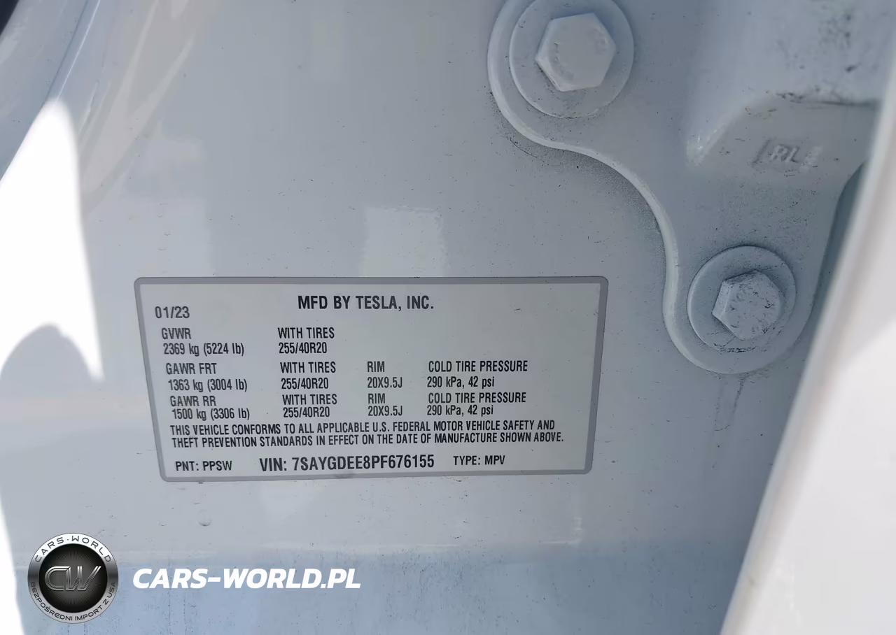 2023 Tesla Model Y Awd-Long Range Dual Motor All-Wheel Drive VIN:7SAYGDEE8PF676155 - 9