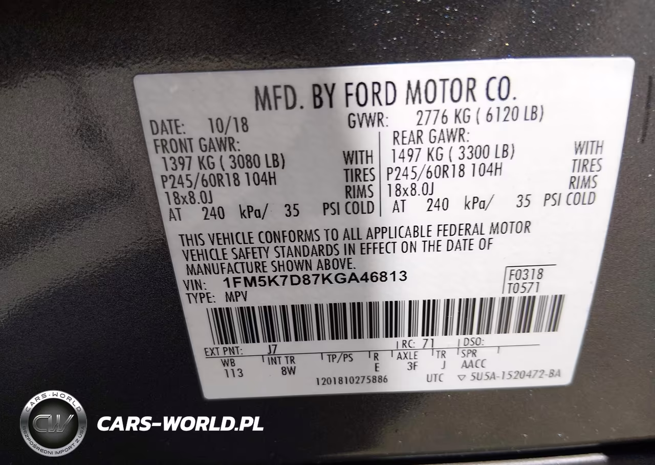 2019 Ford Explorer Xlt VIN:1FM5K7D87KGA46813 - 18