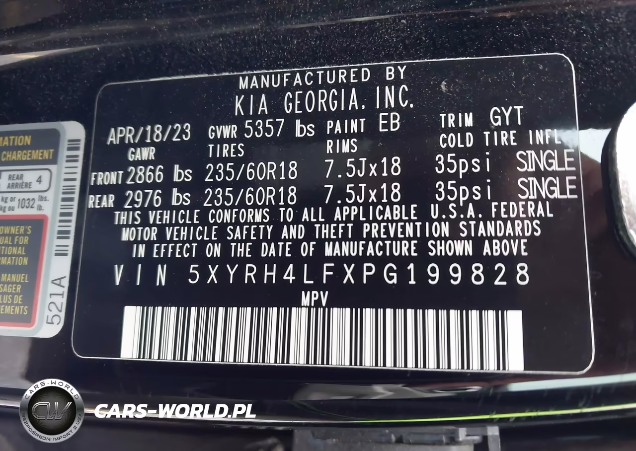 2023 Kia Sorento Ex VIN:5XYRH4LFXPG199828 - 9