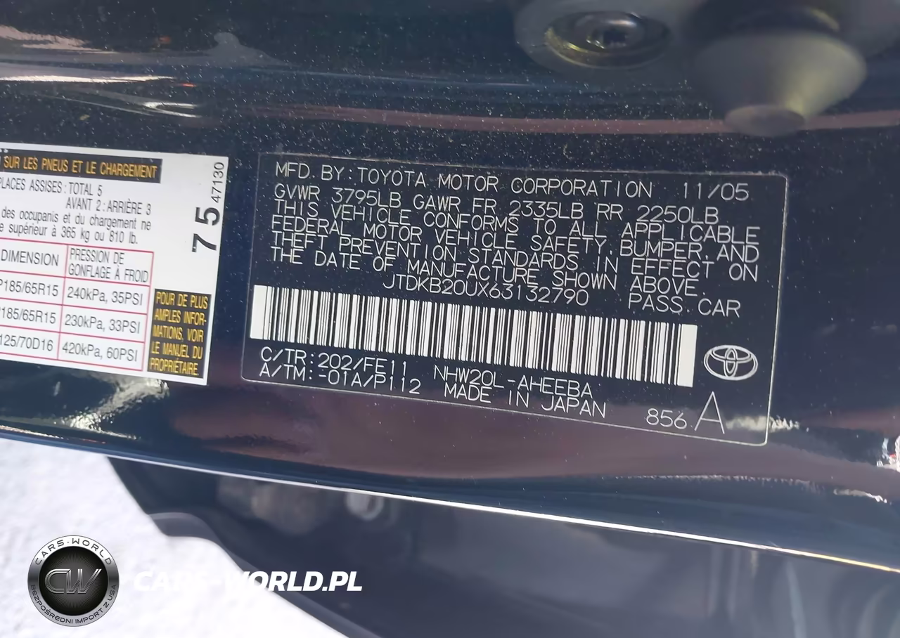 2006 Toyota Prius VIN:JTDKB20UX63132790 - 9