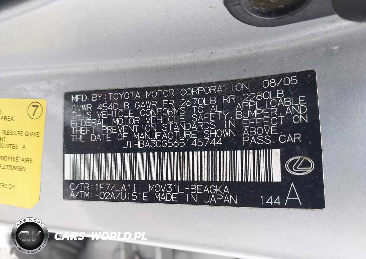 2006 Lexus Es 330 VIN:JTHBA30G565145744 - 9