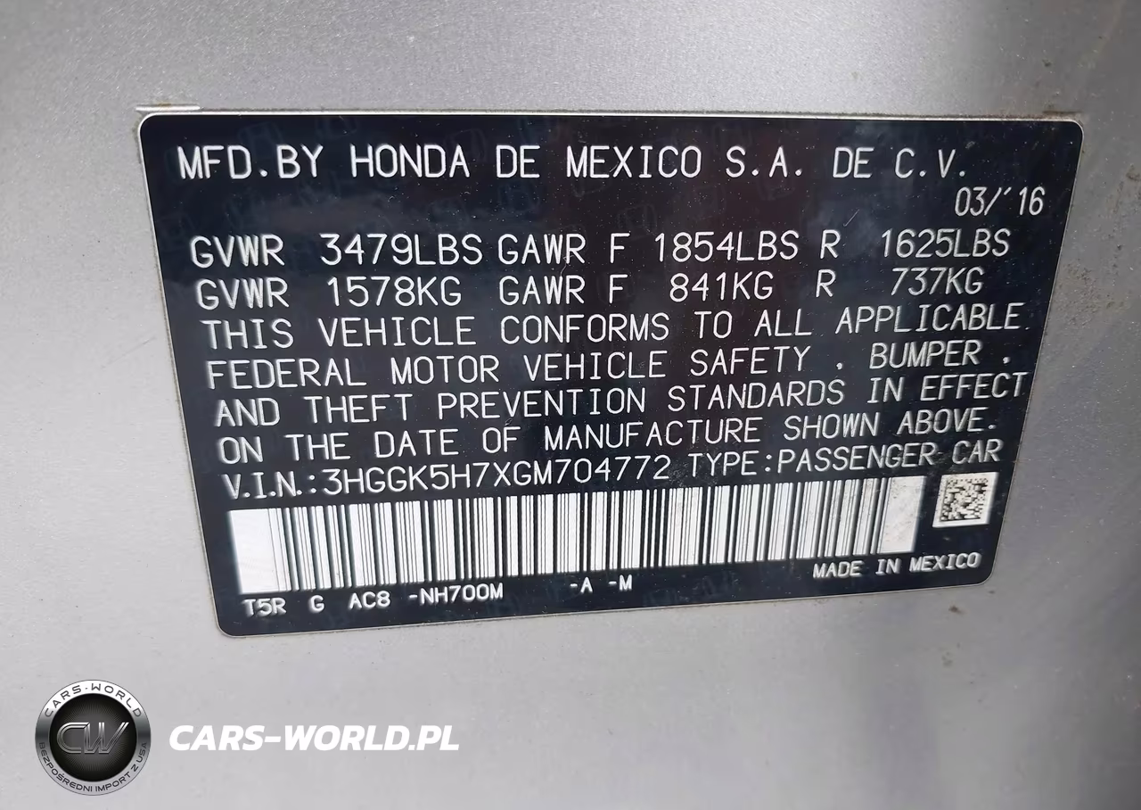 2016 Honda Fit Ex VIN:3HGGK5H7XGM704772 - 9