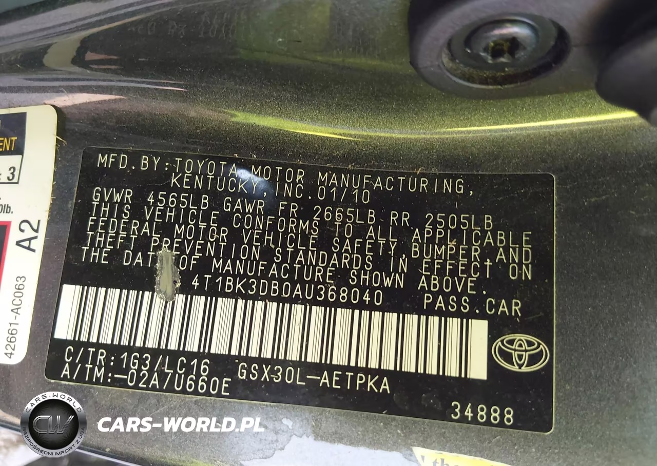 2010 Toyota Avalon Limited VIN:4T1BK3DB0AU368040 - 9