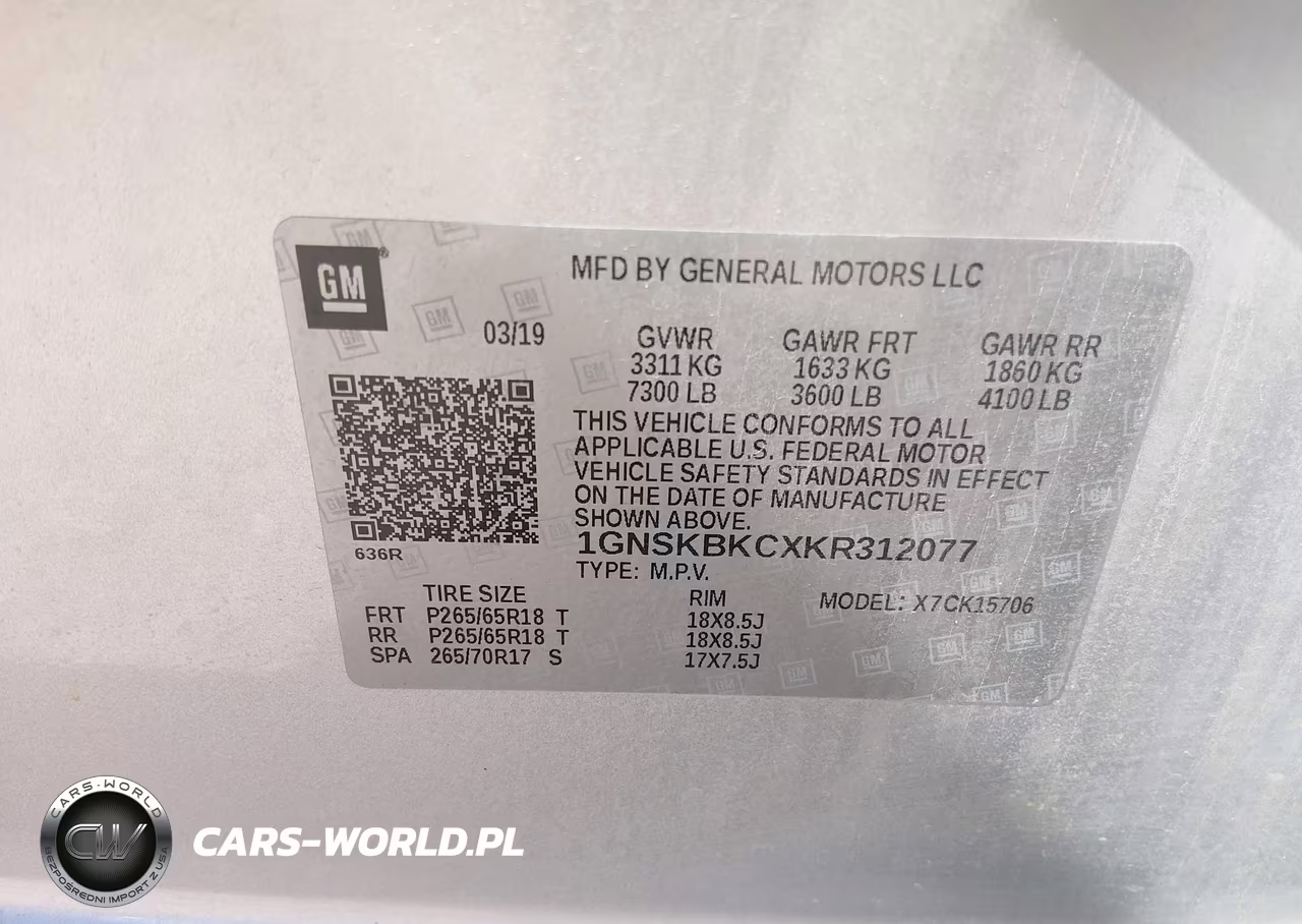 2019 Chevrolet Tahoe Lt VIN:1GNSKBKCXKR312077 - 9
