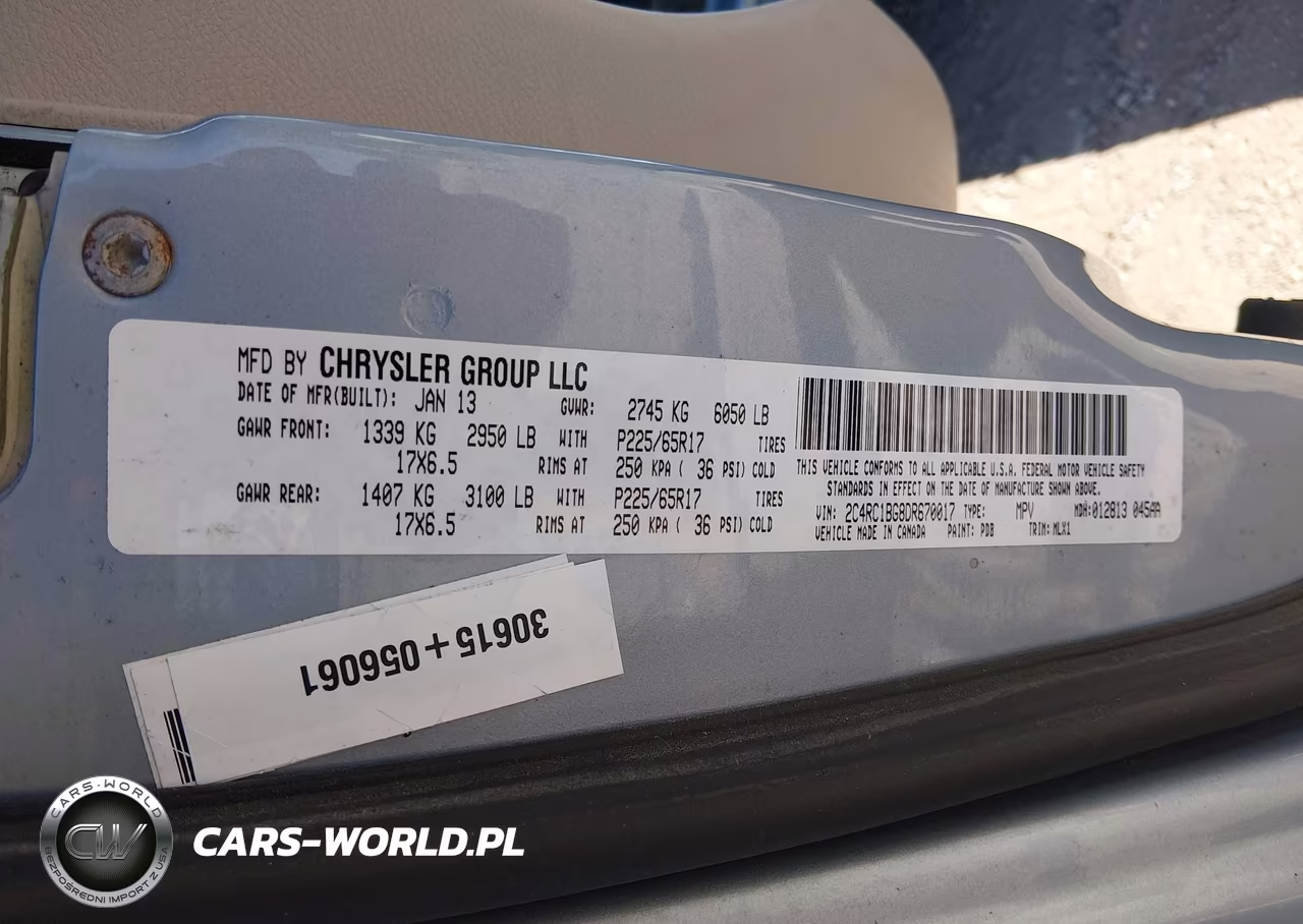 2013 Chrysler Town & Country Touring VIN:2C4RC1BG8DR670017 - 9
