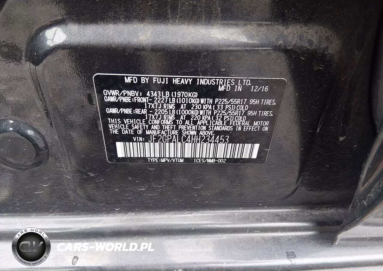 2017 Subaru Crosstrek 2.0I Limited VIN:JF2GPALC4HH234453 - 9