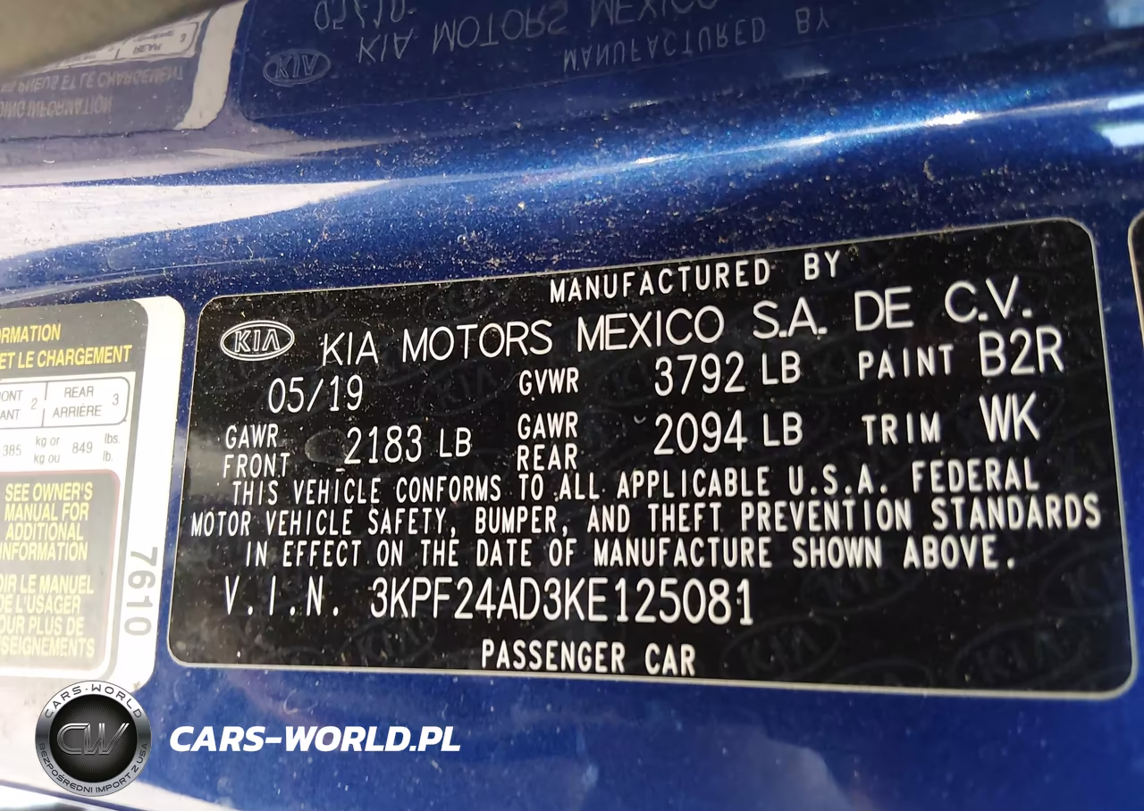 2019 Kia Forte Lxs VIN:3KPF24AD3KE125081 - 9
