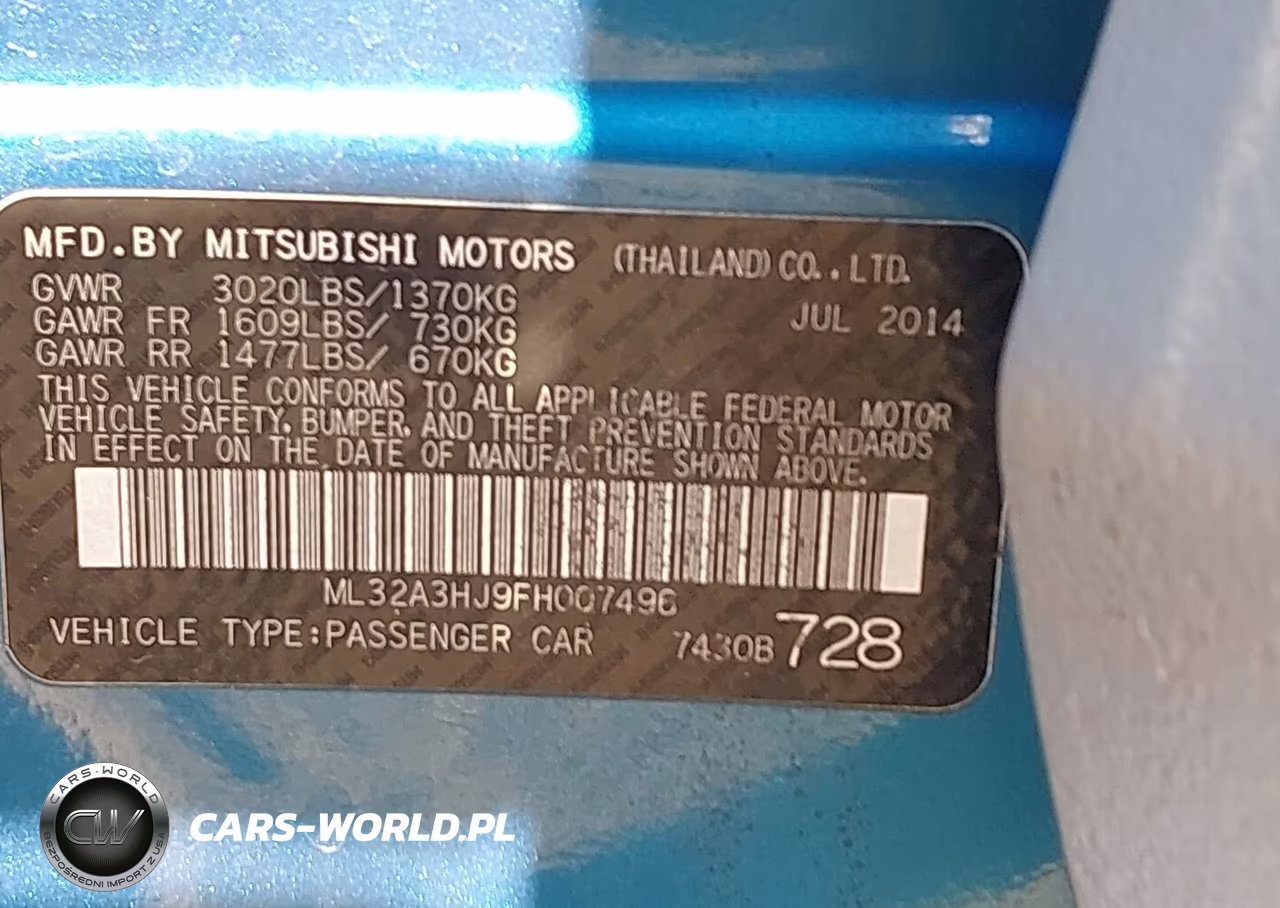 2015 Mitsubishi Mirage De-Rf VIN:ML32A3HJ9FH007496 - 9