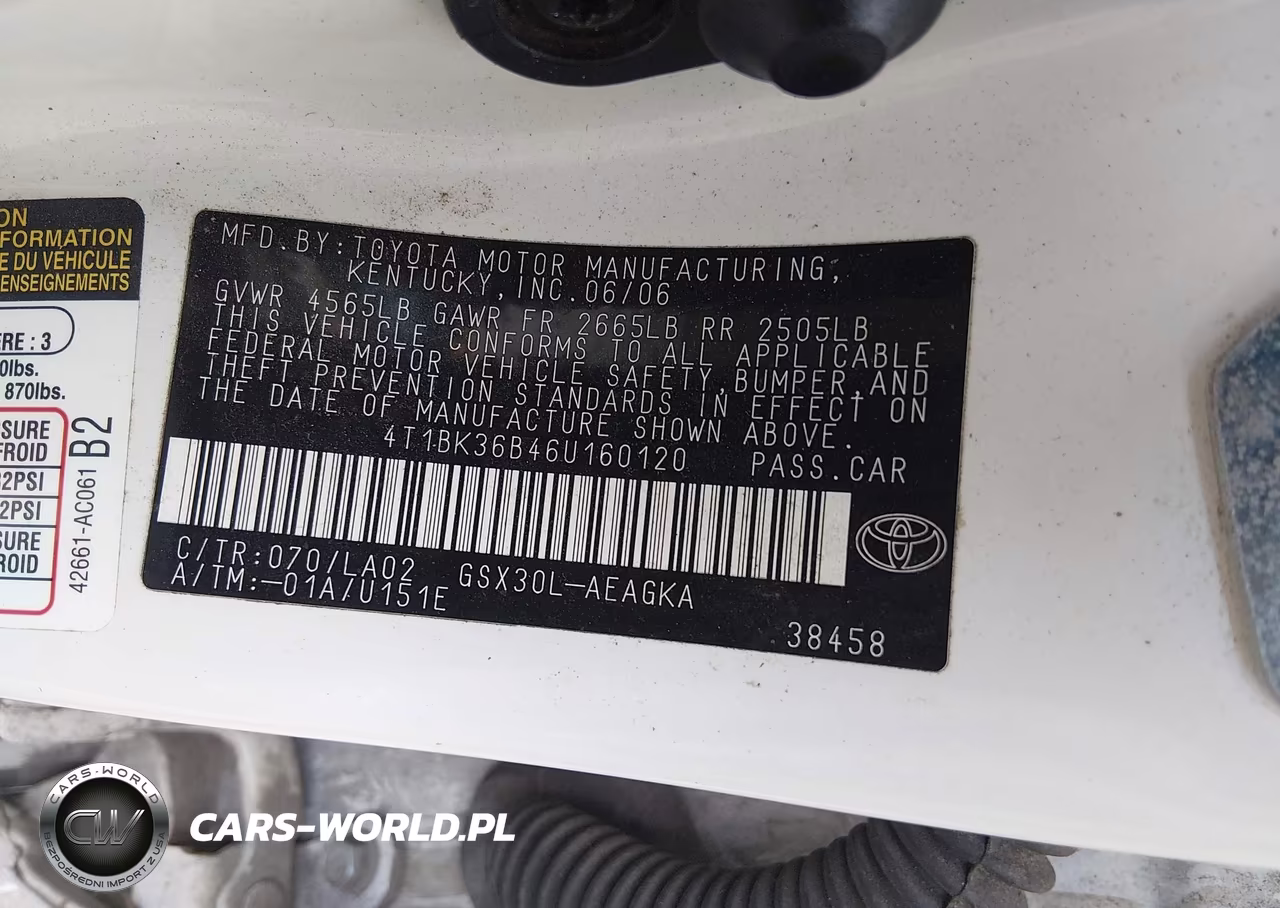 2006 Toyota Avalon Xls VIN:4T1BK36B46U160120 - 9