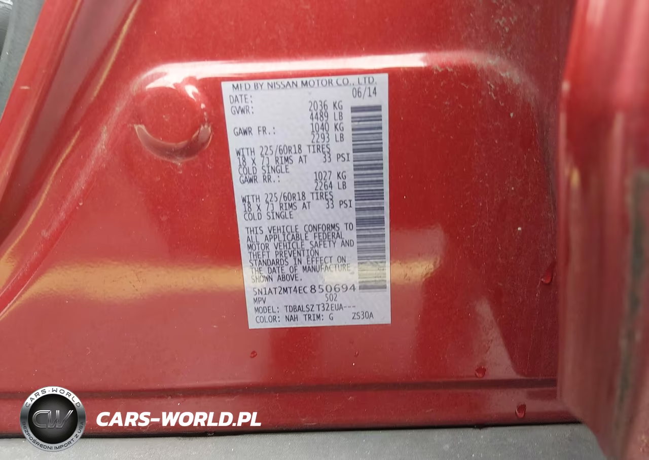 2014 Nissan Rogue Sl VIN:5N1AT2MT4EC850694 - 9