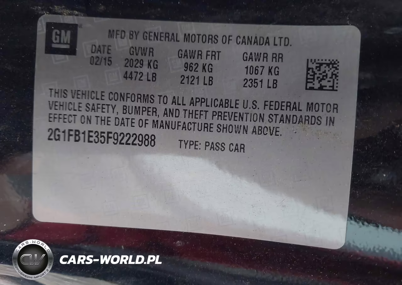 2015 Chevrolet Camaro 2Ls VIN:2G1FB1E35F9222988 - 9