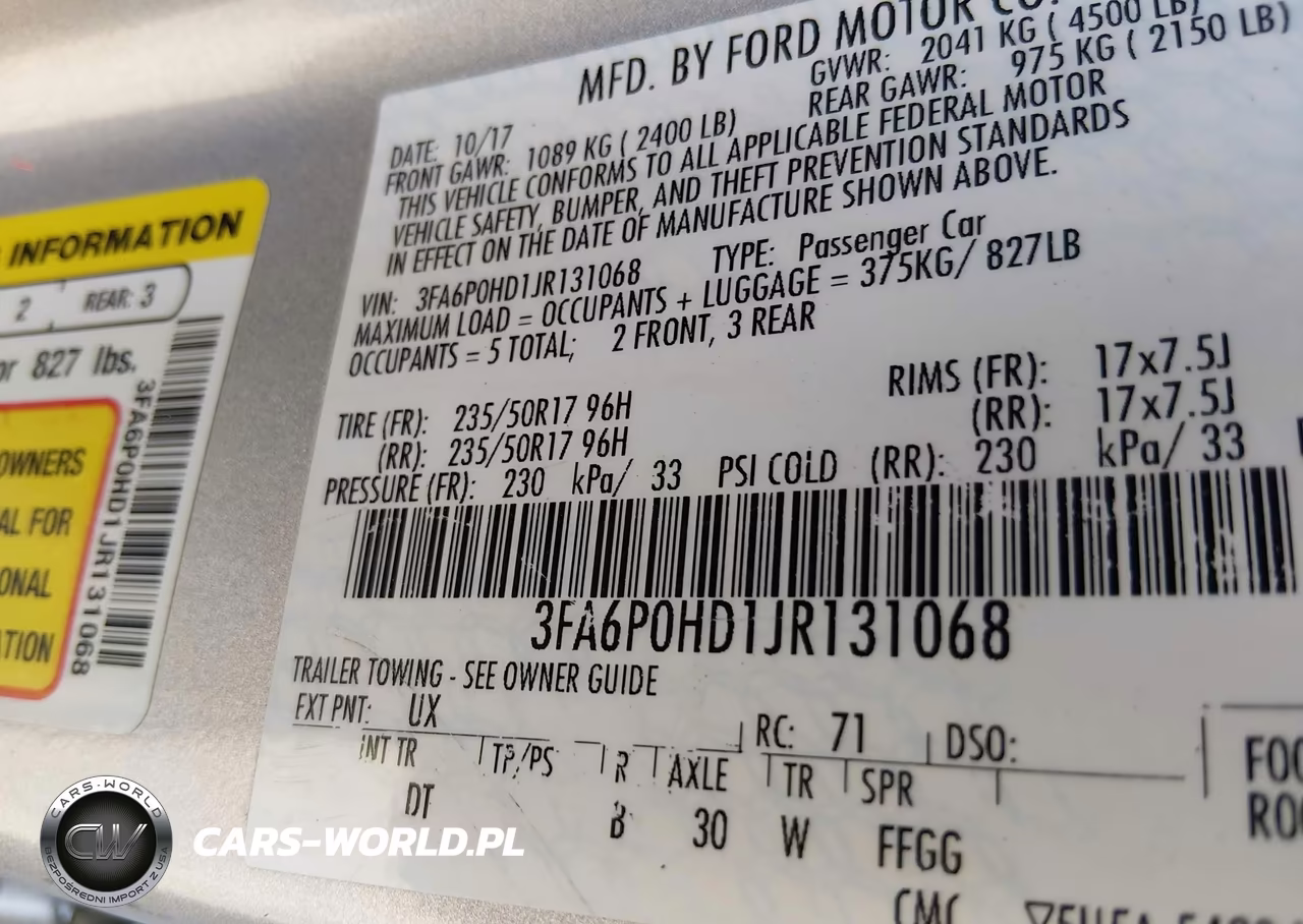 2018 Ford Fusion Se VIN:3FA6P0HD1JR131068 - 9